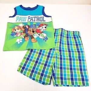 Paw Patrol Boys Shorts Shirt 2 Piece Outfit Set Size 4T NWOT